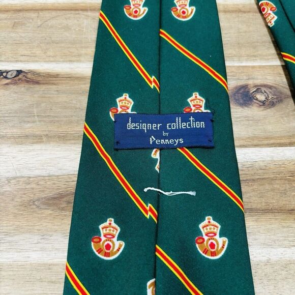 Penney’s Towncraft True Vintage 60s 70s Striped Pattern Ugly Wide Tie Mad Men - Picture 4 of 4